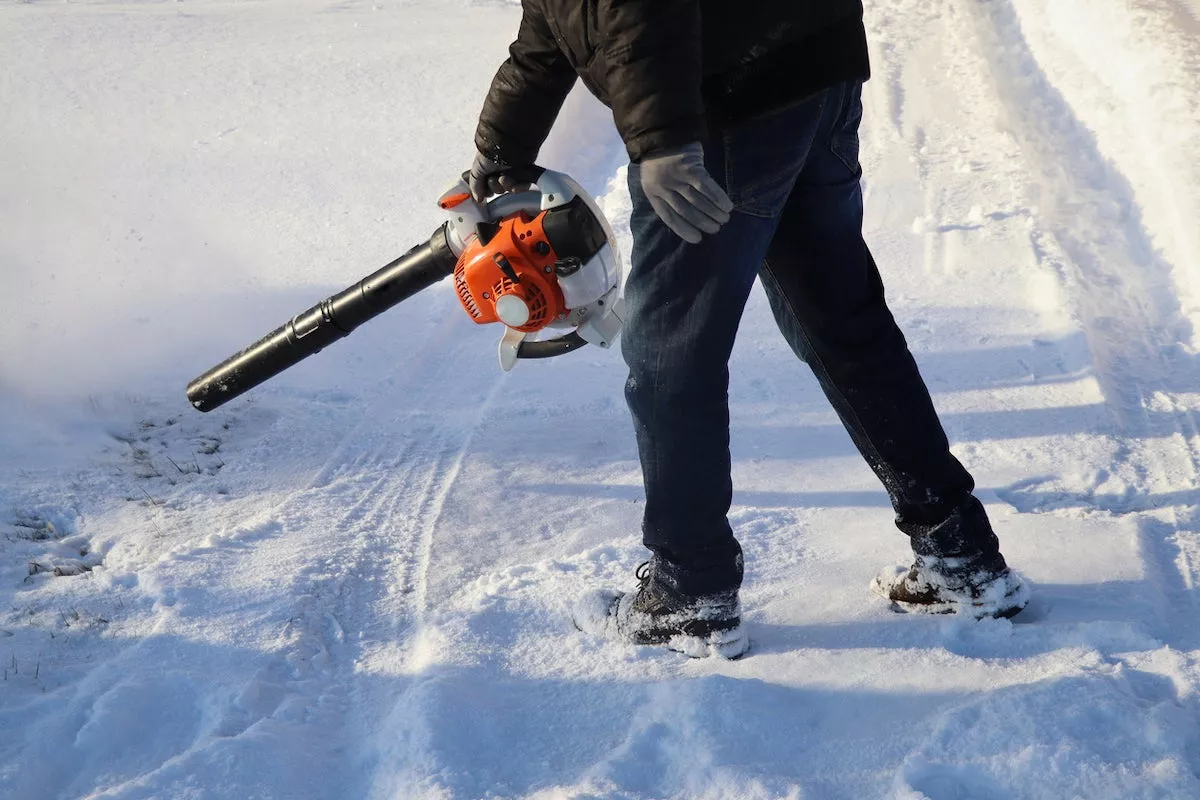 Utilize Your Leaf Blower To Remove Snow