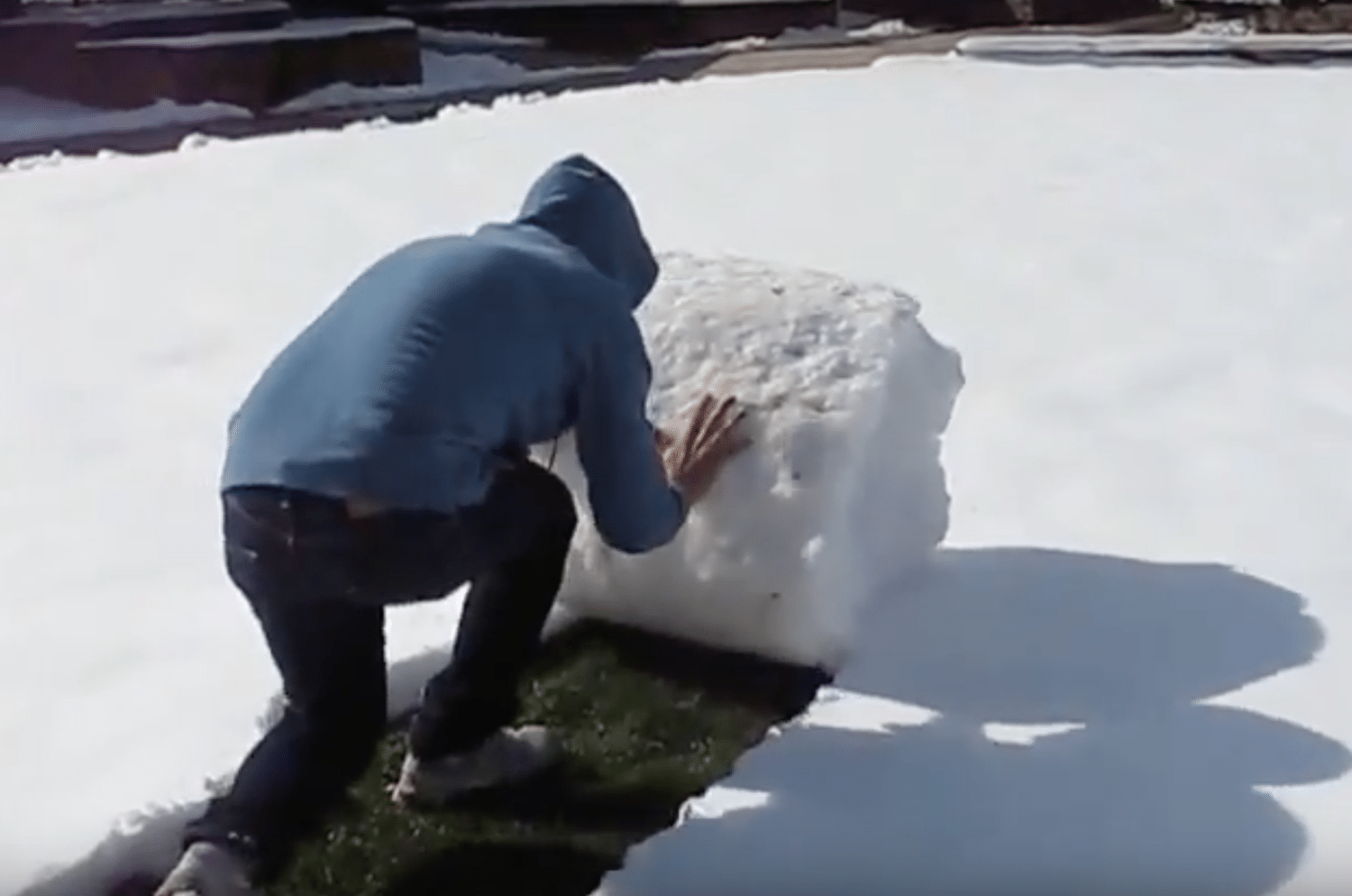 make snow rolls